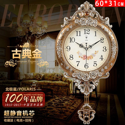 horloge murale de luxe silencieuse style moderne pour décoration intérieure - vue 11 sur 11