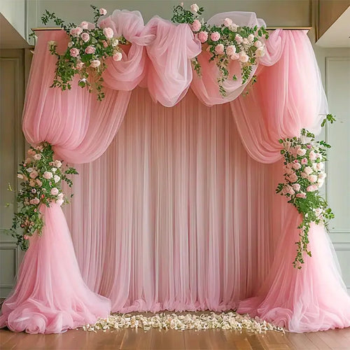 Chemin de table gaze transparente blanc mariage fête