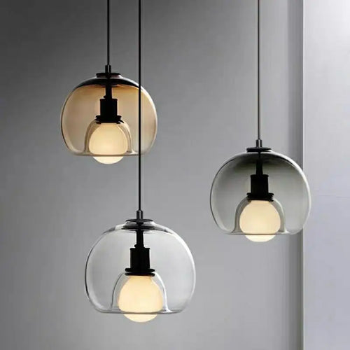lustre moderne en verre pour éclairage intérieur suspendu - vue 2 sur 16