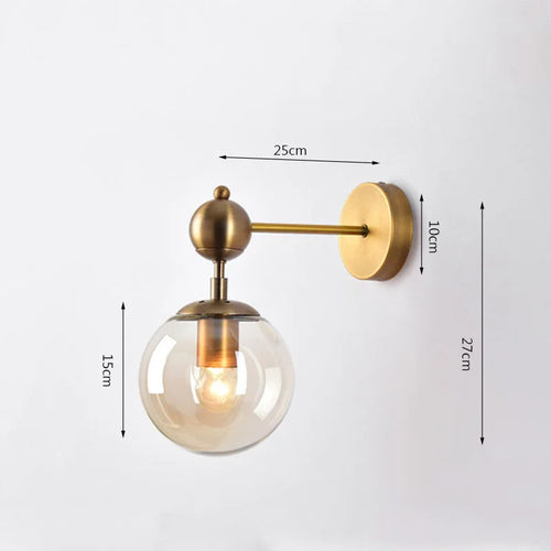 applique murale rétro dorée pour décoration intérieure élégante - vue 9 sur 8