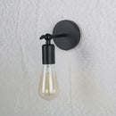 applique murale vintage en fer noir à led rétro