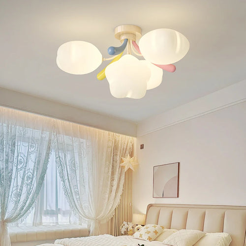 lustre romantique étoile colorée pour éclairage enfant - vue 2 sur 9