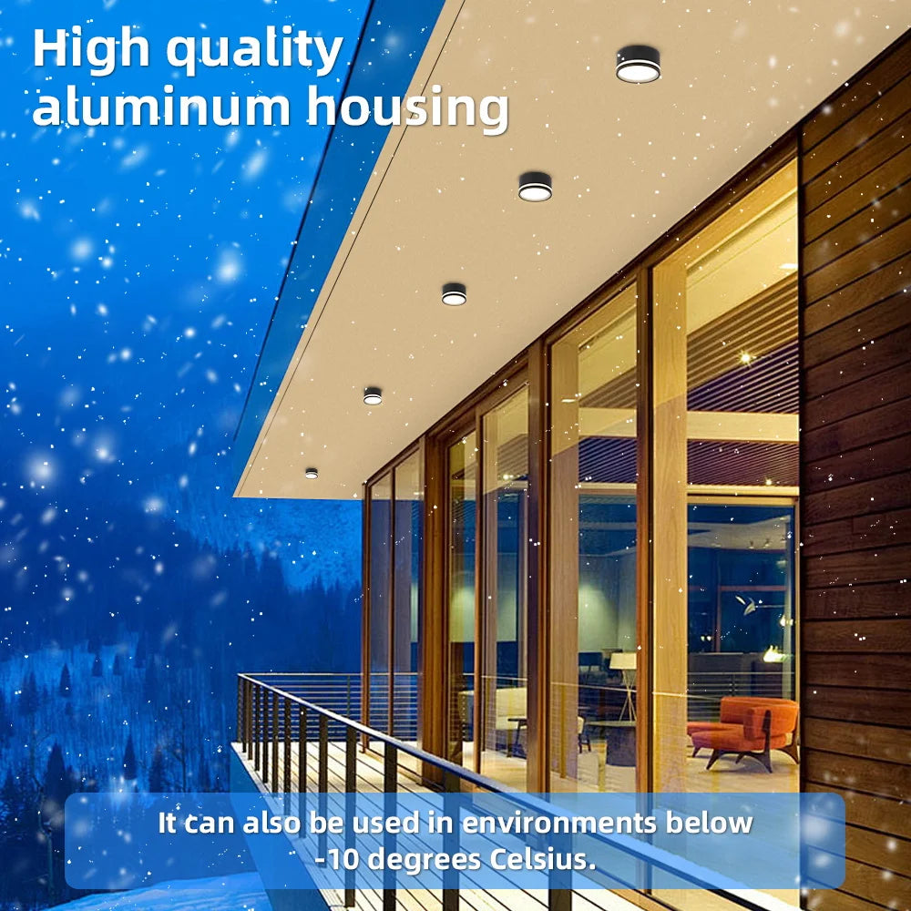 plafonnier led aluminium pour un éclairage intérieur moderne - vue 6 sur 7
