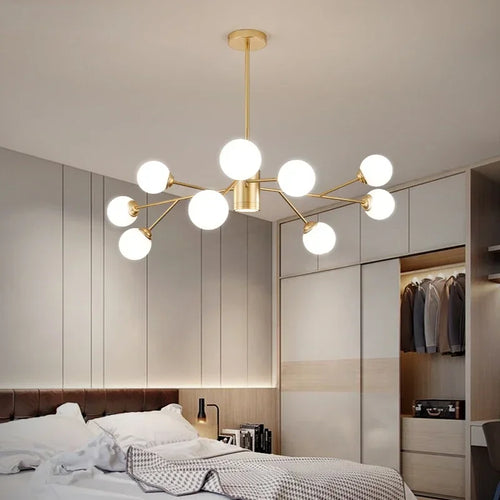 lustre led design élégant pour éclairage intérieur moderne - vue 2 sur 16