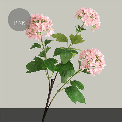 bouquet d'hortensias artificiels en soie pour décoration de mariage - vue 13 sur 13