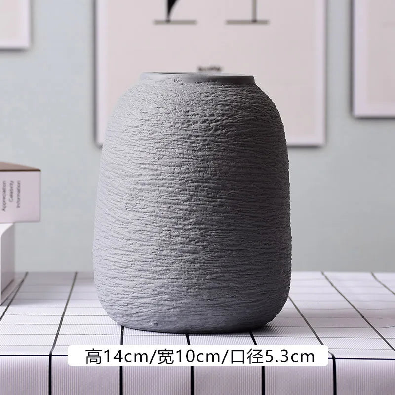 vase en céramique décoratif pour fleurs sèches intérieur maison - vue 7 sur 10