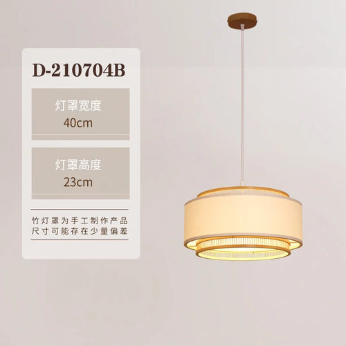 lustre en bambou style japonais pour intérieur zen - vue 9 sur 12