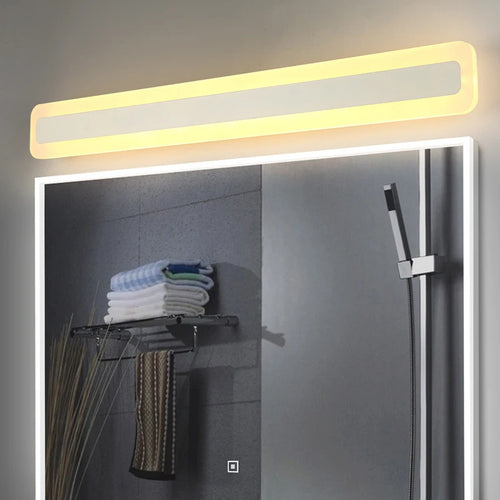lampe de miroir led moderne étanche en acrylique - vue 5 sur 6