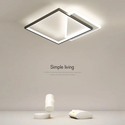 plafonnier led nordique lustre intérieur pour décoration maison - vue 2 sur 17