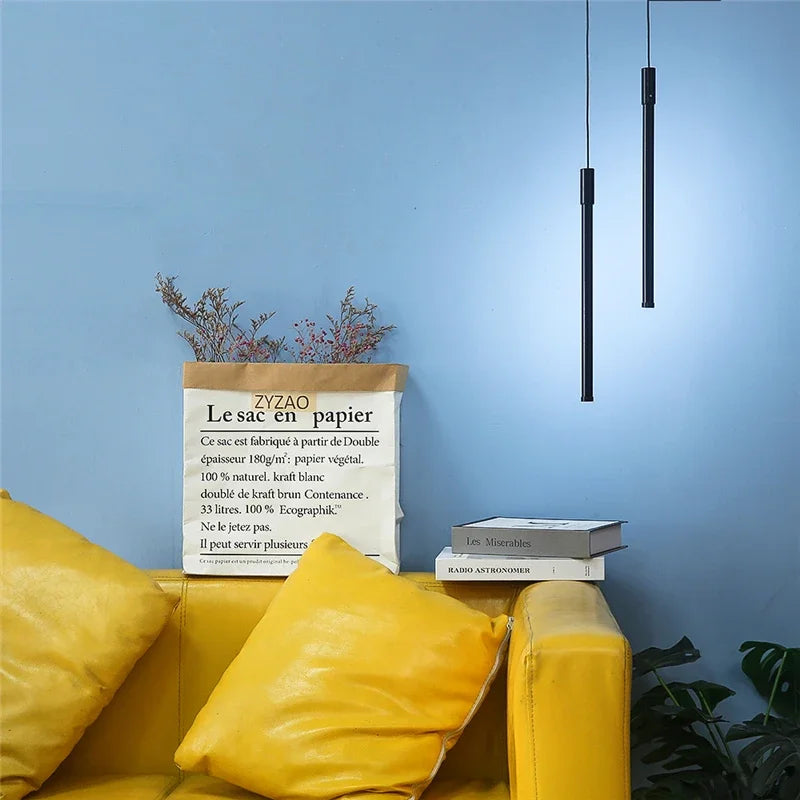 lustre décoratif nordique à double tête pour bar - vue 5 sur 7