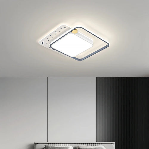 lustre moderne avec télécommande pour éclairage intérieur décoratif - vue 5 sur 15