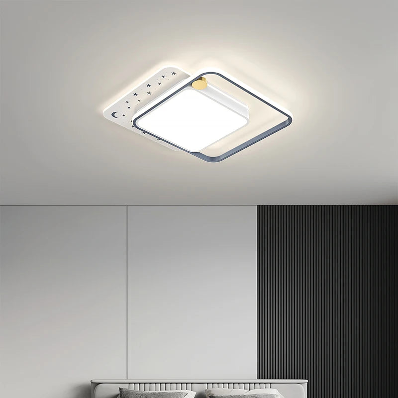 lustre moderne avec télécommande pour éclairage intérieur décoratif - vue 5 sur 15