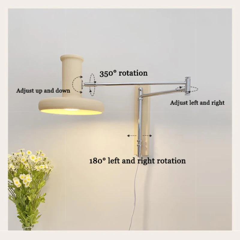 applique murale led créative à bras long pour intérieur - vue 6 sur 7