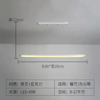 lustre suspension led design minimaliste pour éclairage