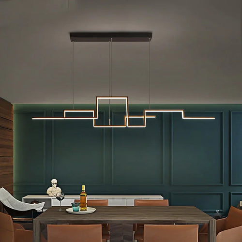 LED Pendant Light Fixture With Modern Design, Adjustable For Indoor And Home Decoration, Living Room, Bedroom, And Lobby Pendant - vue 2 sur 9