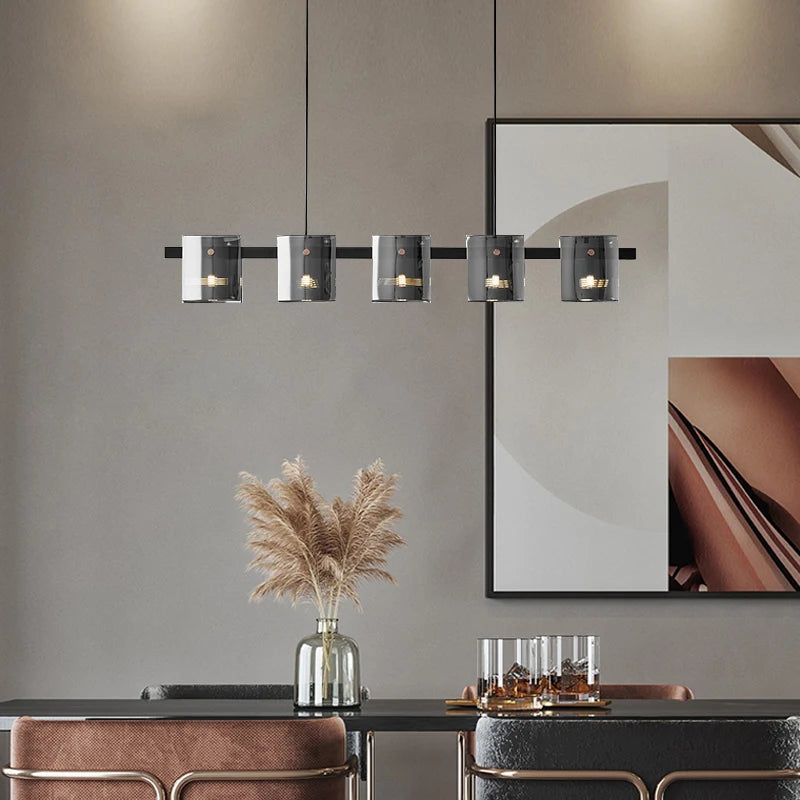 lustre à led postmoderne en cristal pour intérieur élégant - vue 5 sur 10