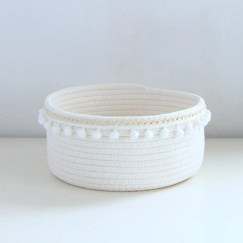 panier de rangement tissé polyvalent pour jouets et accessoires - vue 5 sur 9