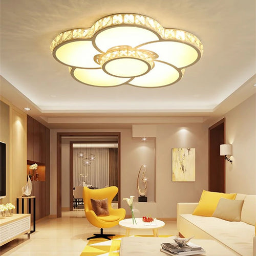 plafonnier led moderne pour éclairage d'intérieur et décoration romantique - vue 2 sur 10