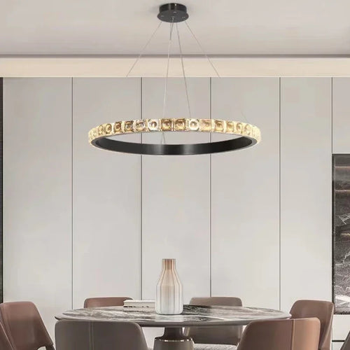 lustre de luxe en cristal pour hôtel et villa - vue 2 sur 12