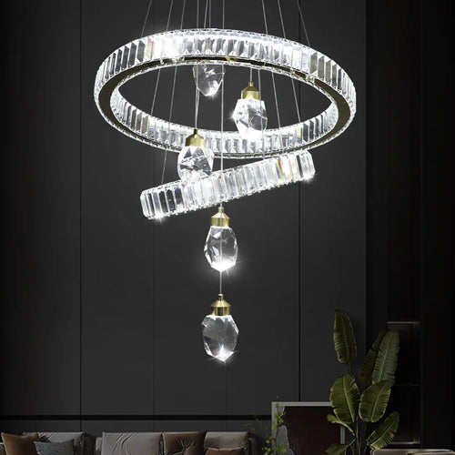 Hanging Light Pendant Lamp,Living Room Crystal Chandelier,Hanging Chandelier Lamp, Pendant Light,Lighting Fixtures Chandeliers - vue 4 sur 11