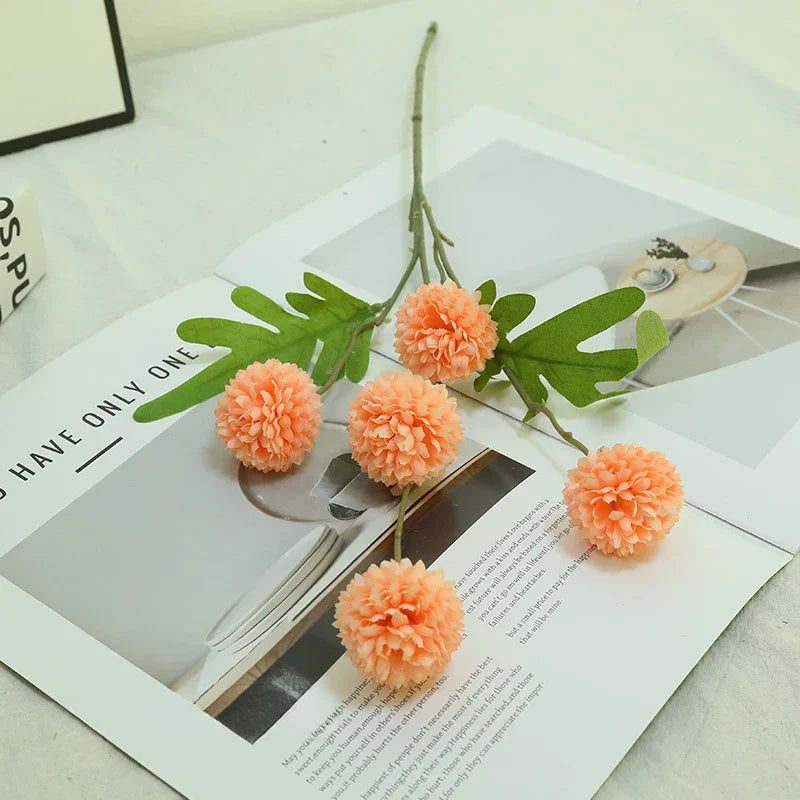branche de chrysanthème artificielle pour décoration florale élégante - vue 8 sur 14