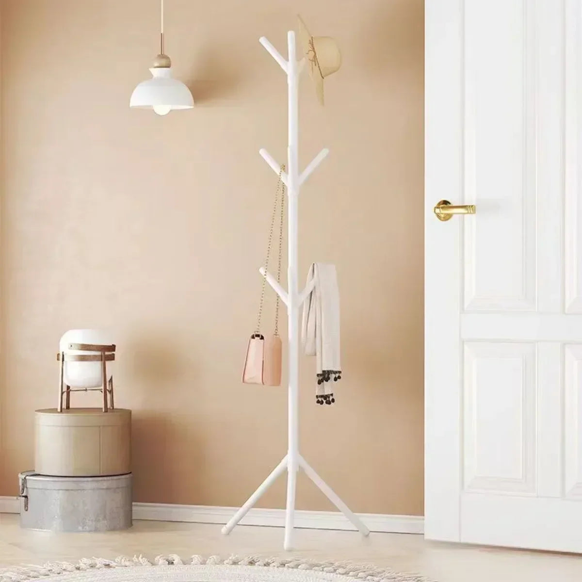 porte-vêtements vertical en forme de branche pour accessoires divers - vue 4 sur 8