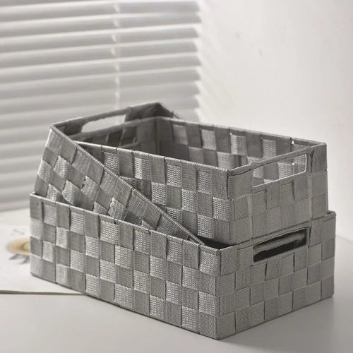 panier de rangement tissé simple et polyvalent pour divers objets - vue 2 sur 9