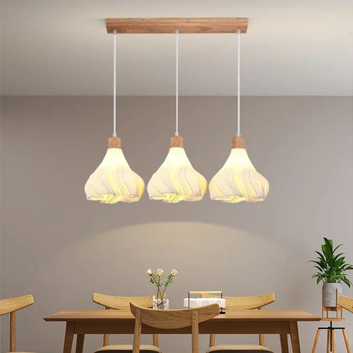 lustre led moderne semi-circulaire pour bar restaurant magasin - vue 4 sur 12
