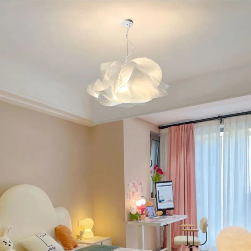 lustre en forme de fleur pour chambre d'enfant romantique - vue 3 sur 8