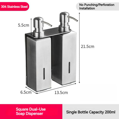 accessoires en acier inoxydable pour distributeurs de savon moderne - vue 12 sur 12