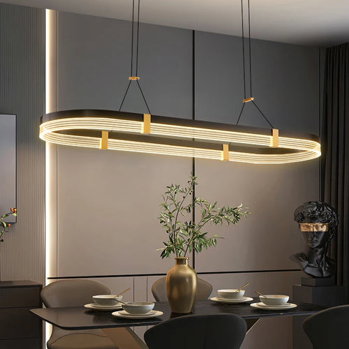 suspension moderne en led pour décoration intérieure élégante - vue 3 sur 8