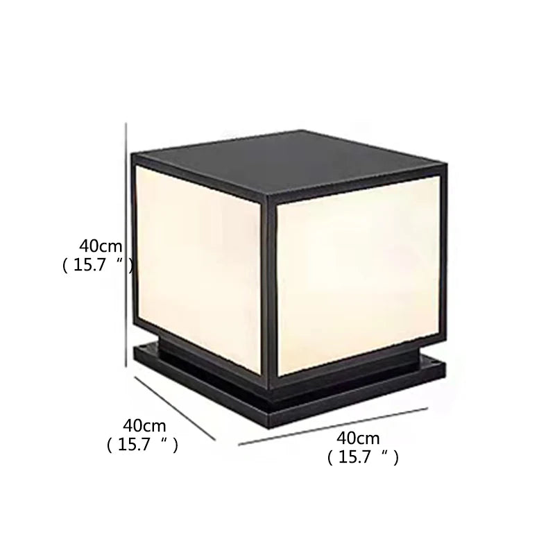 lampadaire d'extérieur vintage étanche moderne pour jardin et terrasse - vue 13 sur 14