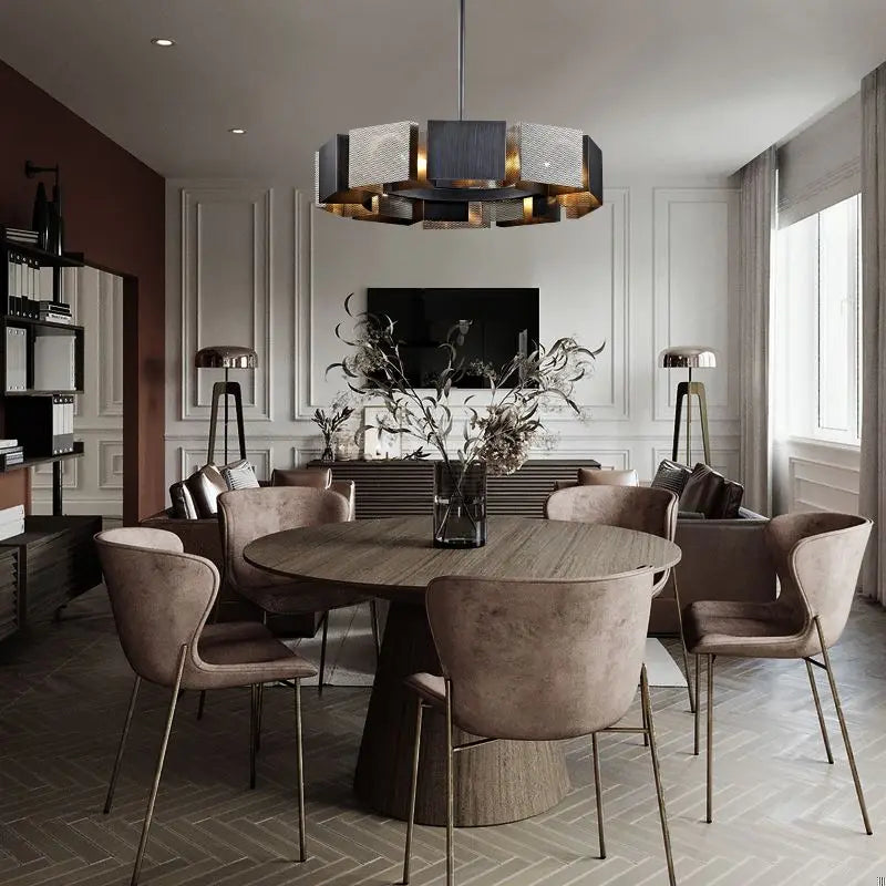 lustre suspendu led moderne pour maison de luxe - vue 3 sur 10