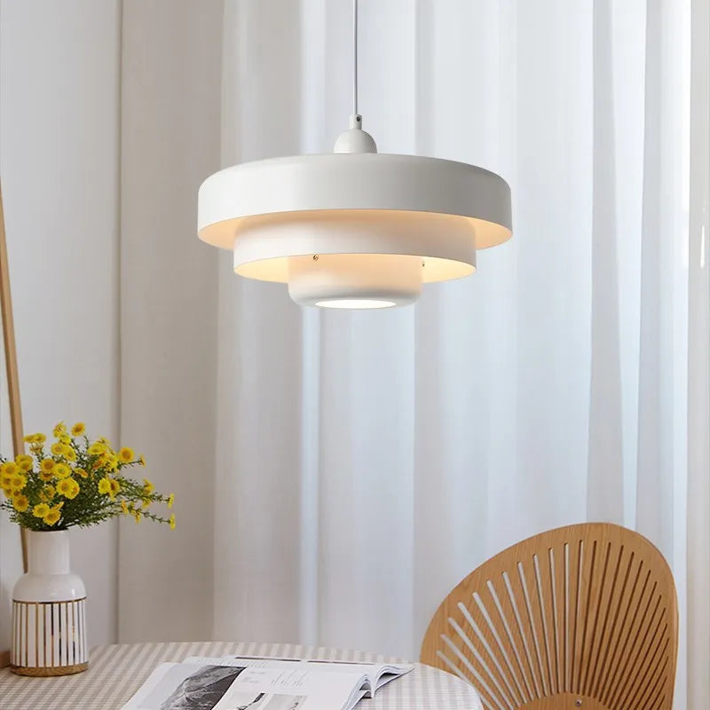 Suspension LED nordique à 3 couches - vue 3 sur 9