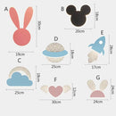 Fille enfant enfant chambre décor éclairage de nuit rose lapin appliques intérieur maison lapin bébé chambre belle bande dessinée lampe à LED