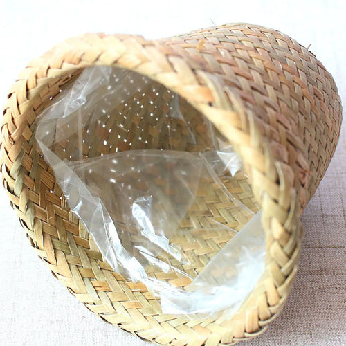 panier à fleurs en rotin fait main pour décoration murale et rangement - vue 5 sur 8