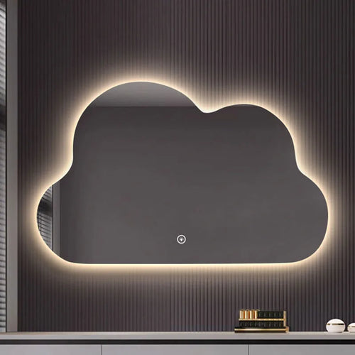 miroir nuage horizontal de luxe avec éclairage led pour maquillage - vue 3 sur 8
