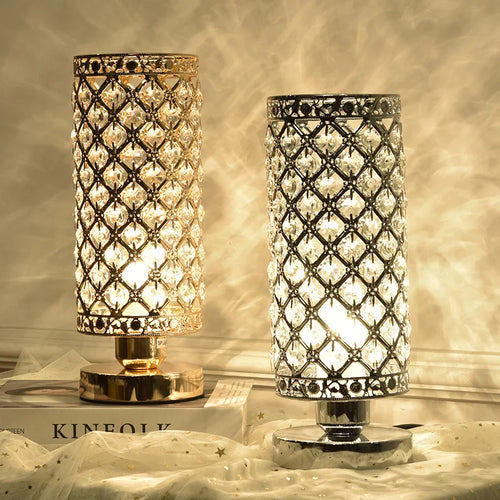 lampe de table en cristal décorative pour intérieur élégant - vue 2 sur 7