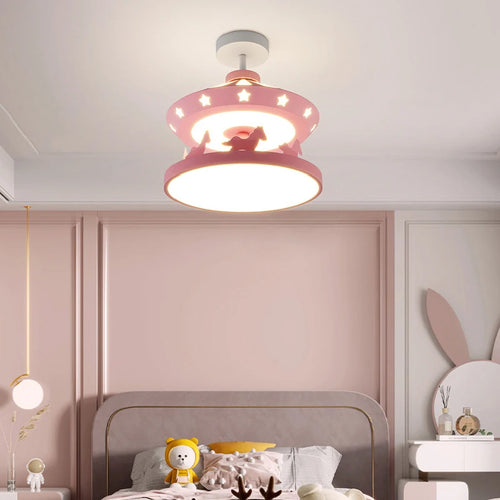 lustre moderne minimaliste pour chambre d'enfant lumineux et chaleureux - vue 2 sur 8