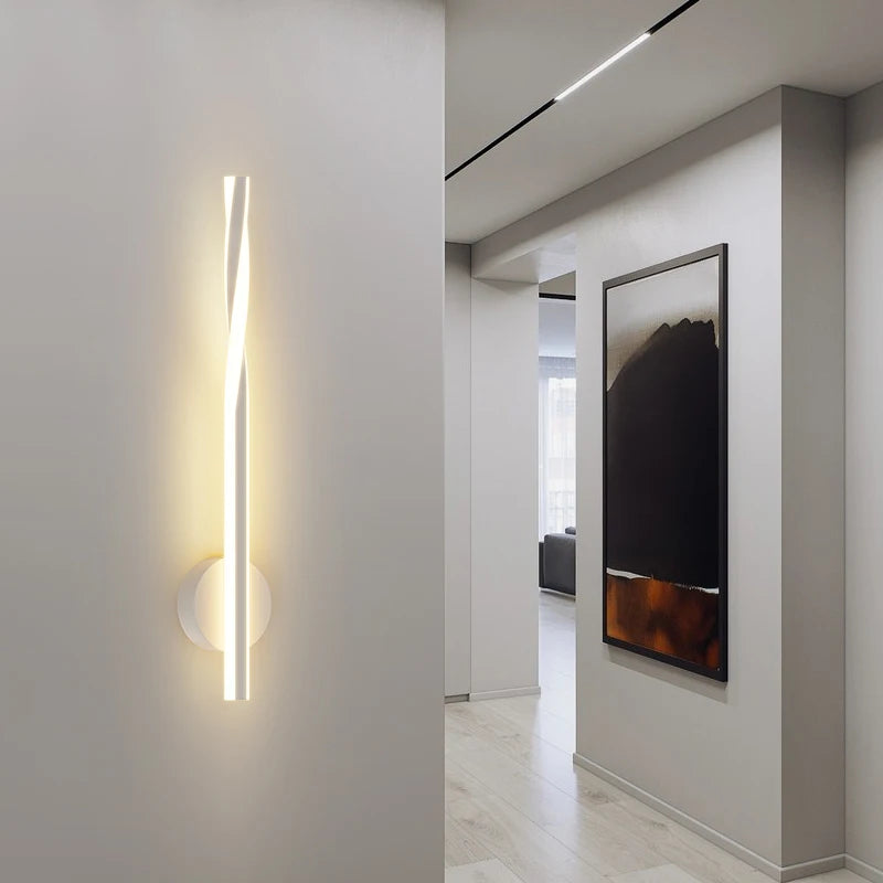 applique murale led minimaliste pour éclairage intérieur moderne - vue 3 sur 12