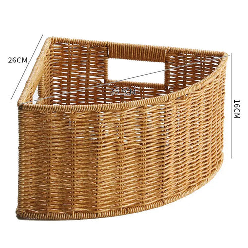 panier dangle tissé pour linge et rangement maison - vue 13 sur 14