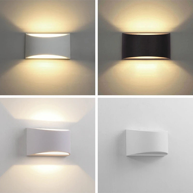 5W 7W COB LED Outdoor Wall Lamps PIR Motion Sensor Aluminum Porch Garden Corridor Light Up and Down Lighting Indoor Sconce Light - vue 6 sur 12