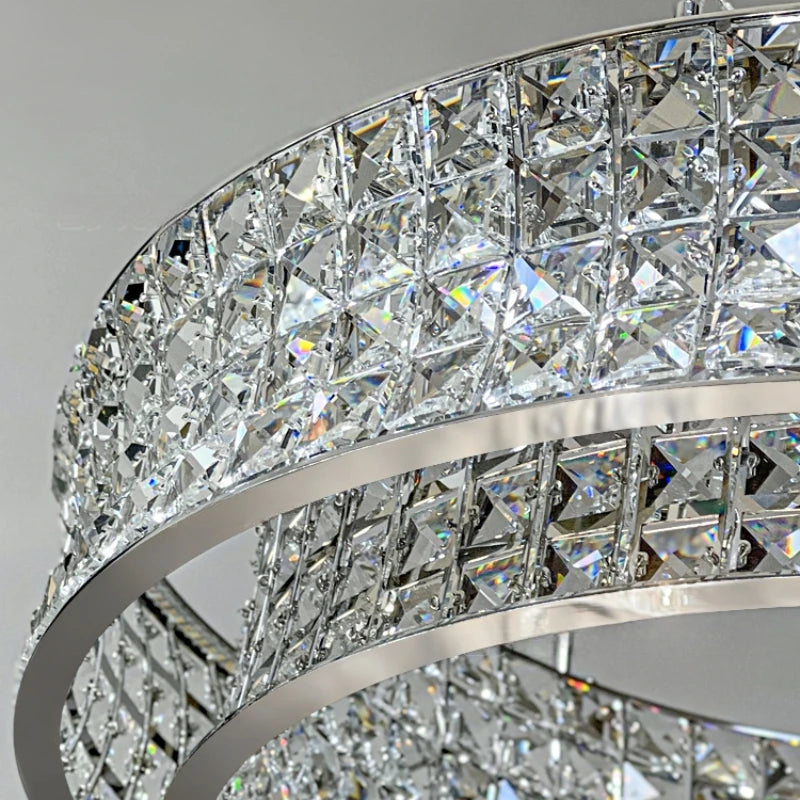 lustre de luxe en cristal pour restaurant bar et hôtel intérieur - vue 6 sur 14