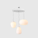 suspension led en verre style japonais moderne pour intérieur élégant