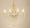 lustre en cristal moderne avec éclairage LED élégant