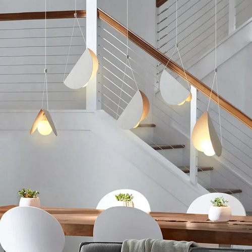 Nordic Designer Minimalist Modern Chandelier Ceiling Suspension Creative Pendant Lamp Hanging Light - vue 4 sur 9