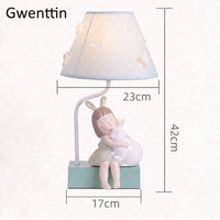 lampe à poser papillon lapin décoration moderne pour chambre