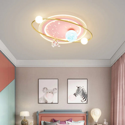 plafonnier enfant design astronaute lampe led créative moderne - vue 6 sur 9