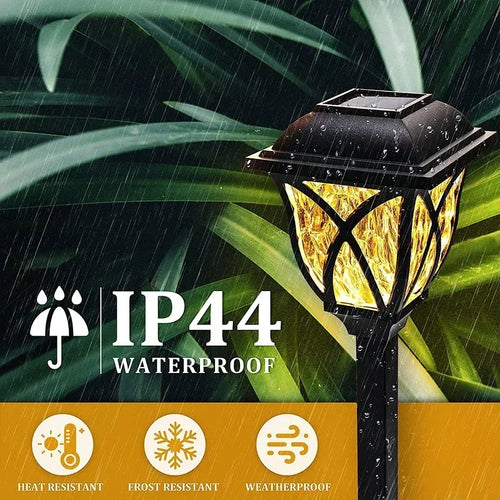 lampe solaire led imperméable extérieure pour jardin allée cour - vue 5 sur 8
