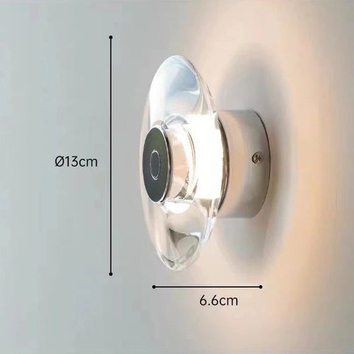 applique murale led en cristal pour décoration intérieure élégante - vue 6 sur 6